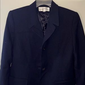 Jones New York NWT 100% black wool coat
